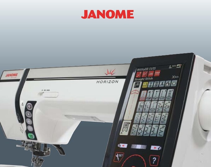 Janome 12000 Memory Craft Sewing Machine Instruction Manual - User Manual - Complete User Guide - English