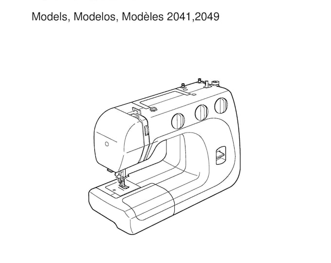 Janome 2041 - 2049 Sewing Machine Instruction Manual - User Manual - Complete User Guide