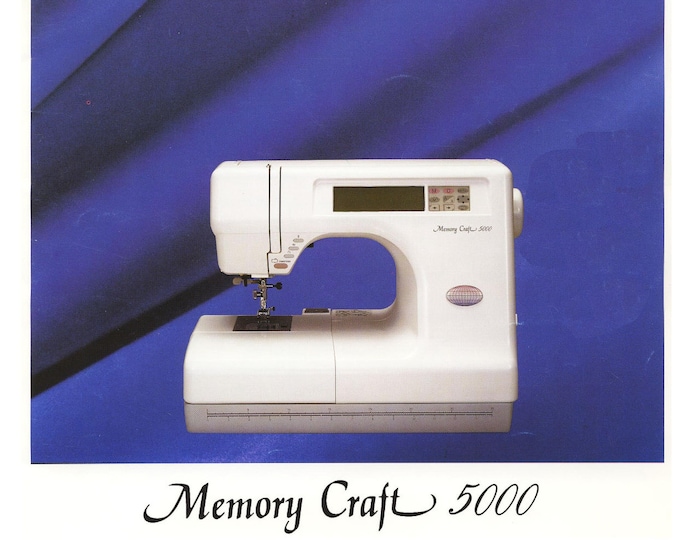 Janome 5000 Memory Craft Sewing Machine Instruction Manual - User Manual - Complete User Guide