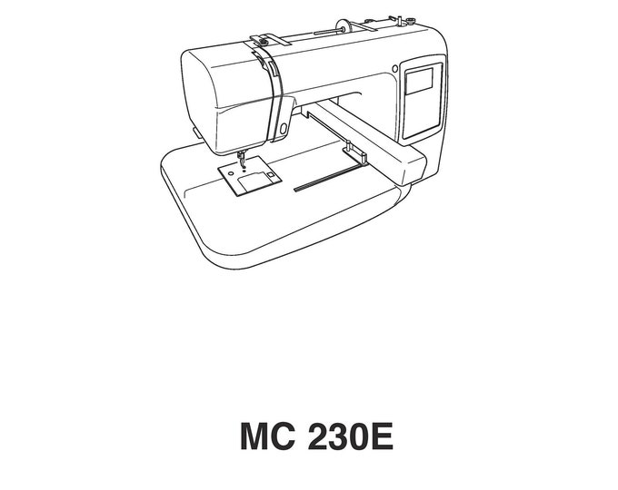 Janome MC230E Sewing Machine Instruction Manual - User Manual - Complete User Guide