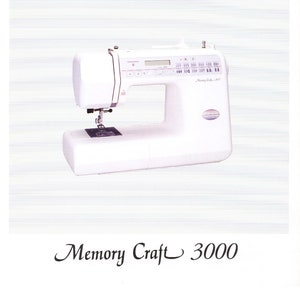 Janome HD-3000 Sewing Machine Instruction Manual