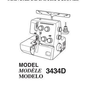 Janome 3434D Sewing Machine Instruction Manual - User Manual - Complete User Guide