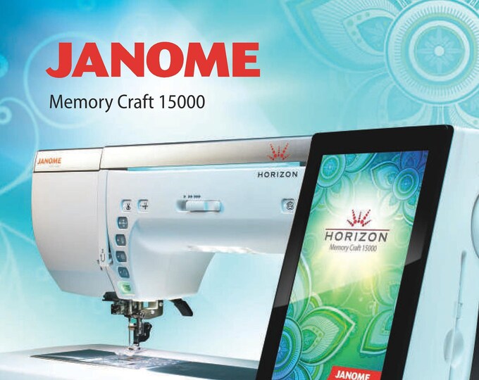 Janome 15000 Memory Craft Sewing Machine Instruction Manual - User Manual - Complete User Guide