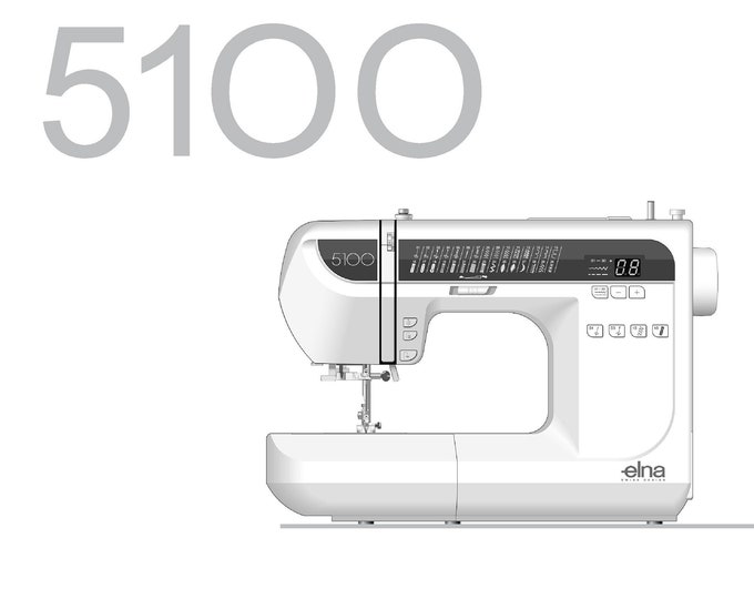 Elna 5100 Sewing Machine Instruction Manual - User Manual - Complete User Guide