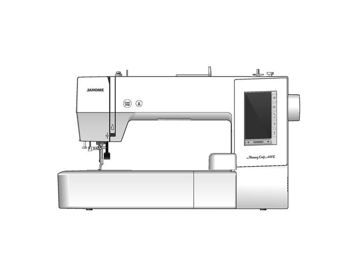 Janome 400E Memory Craft Sewing Machine Instruction Manual - User Manual - Complete User Guide