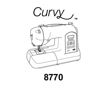 Singer 8770 Curvy Sewing Machine Instruction Manual (PDF)