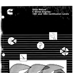 Cummins C Series - 6C8.3 - 6CT8.3 - 6CTA8.3 Shop Manual - Workshop Manual - Owners Manual - Operation and Maintenance Manual - English