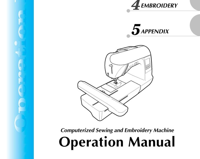 Brother NV1000 Sewing Machine Instruction Manual - User Manual - Complete User Guide