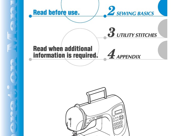 Brother NX400Q Sewing Machine Instruction Manual - User Manual - Complete User Guide