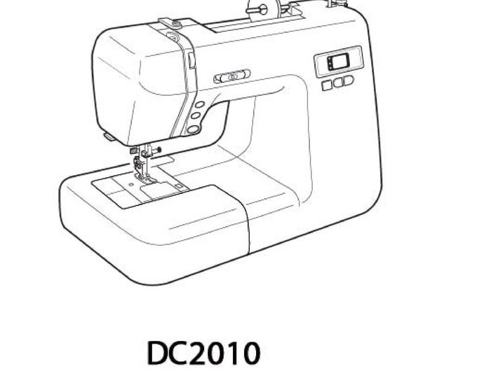 Janome DC2010 Sewing Machine Instruction Manual - User Manual - Complete User Guide