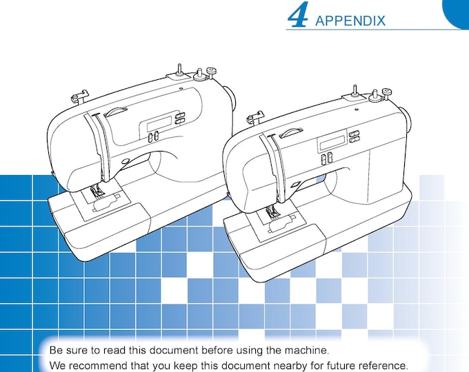 Brother CS7000i Sewing Machine Instruction Manual - User Manual - Complete User Guide