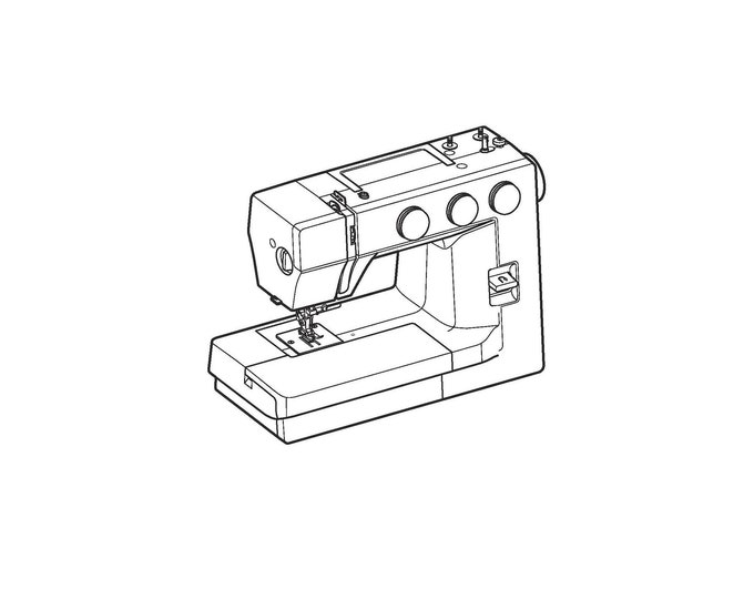 Janome 1522PG Sewing Machine Instruction Manual - User Manual - Complete User Guide - English