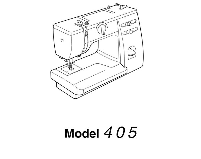 Janome 405 Sewing Machine Instruction Manual - User Manual - Complete User Guide