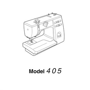 Janome 405 Sewing Machine Instruction Manual - User Manual - Complete User Guide