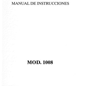 Janome 1008 Sewing Machine Instruction Manual - User Manual - Complete User Guide