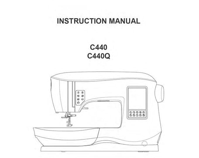 Singer C440 - C440Q Sewing Machine Instruction Manual - User Manual - Complete User Guide - English - French - Spanish