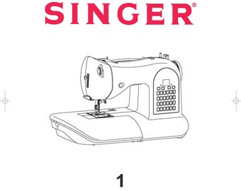 Singer 1 Sewing Machine Instruction Manual: English, French, Spanish