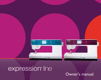 Pfaff Expression Line Sewing Machine Instruction Manual - User Manual - Complete User Guide - English