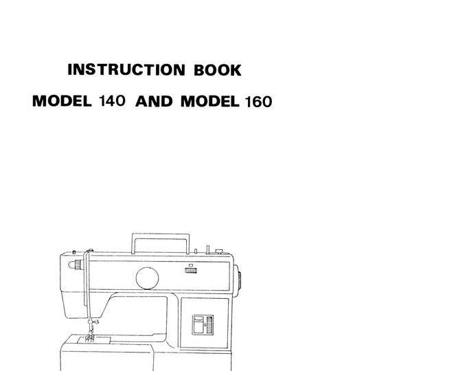Husqvarna Viking 140-160 Sewing Machine Instruction Manual - User Manual - Complete User Guide - English