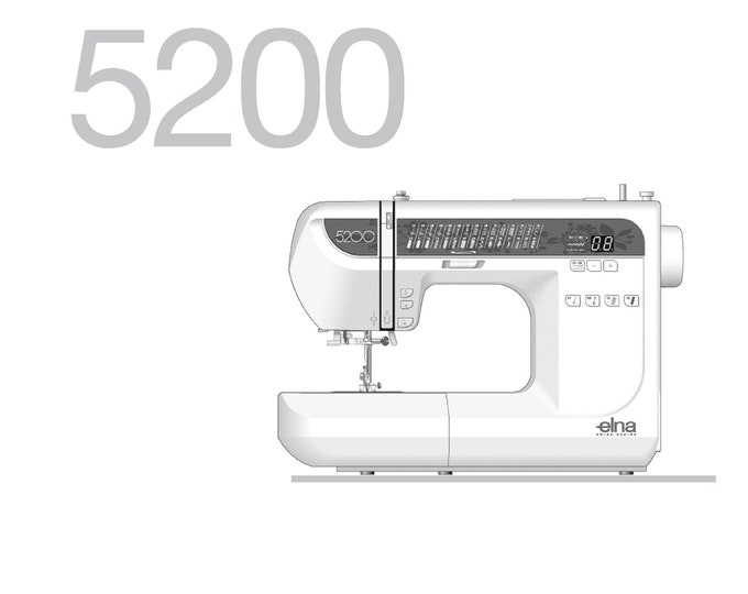 Elna 5200 Sewing Machine Instruction Manual - User Manual - Complete User Guide
