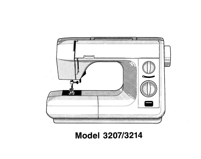 Singer 3214 - 3207 Sewing Machine Instruction Manual - User Manual - Complete User Guide - English