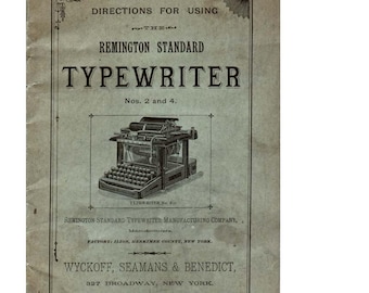Remington 2 4  Typewriter Instruction Manual - User Manual - Complete User Guide