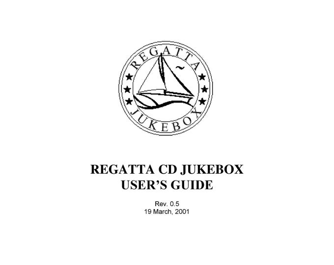 Regatta - VIP - Floor Model - Users Manual - Jukebox User Manual - Owners Manual - English