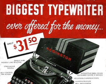 Remington 3B Typewriter Instruction Manual - Complete User Guide (Digital PDF Download)