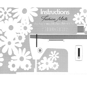 Singer 257 Sewing Machine Instruction Manual - User Manual - Complete User Guide - English