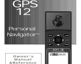 Garmin GPS 12 Personal Navigator Owners Manual - Instructions - User Manual - English