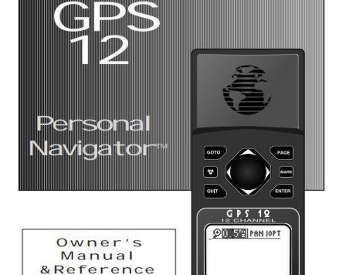 Garmin GPS 12 Personal Navigator Owners Manual - Instructions - User Manual - English
