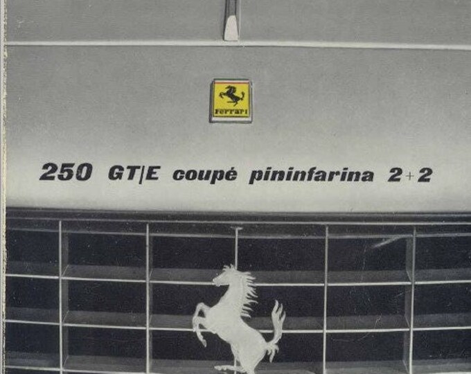 Ferrari 250 Gt Gte Pininfarina 2+2 Coupe Owners Manual - Instructions - English