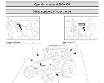 Valtra 600 - 700 - 800 - 900 Tractor Operators Manual - Instructions - User Manual - English