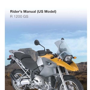 BMW R 1200 GS Usa 2004 Riders Manual - Owners Manual - English