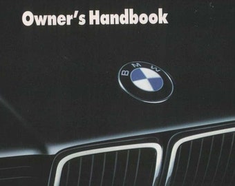 BMW 7 Series E32 730i - 735i - 735il - 750i - 750il 1987-1994 Owners Manual - English