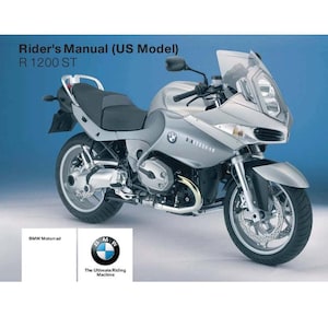 BMW R 1200 ST Usa Model 2006 Riders Manual - Owners Manual - English