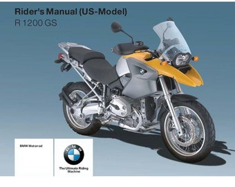 BMW R 1200 GS Usa Model 2008 Riders Manual - Owners Manual - English