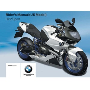 BMW Hp2 Sport Usa Model 2008 Riders Manual - Owners Manual - English