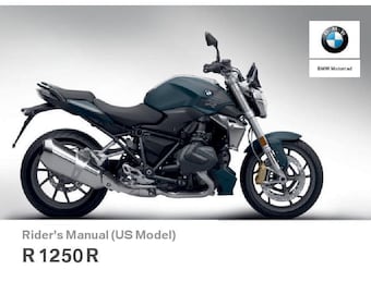 BMW R 1250 R USA Model 2019 Rider's Manual (PDF)