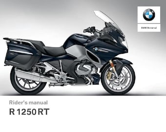BMW R 1250 RT Usa Model 2019 Riders Manual - Owners Manual - English