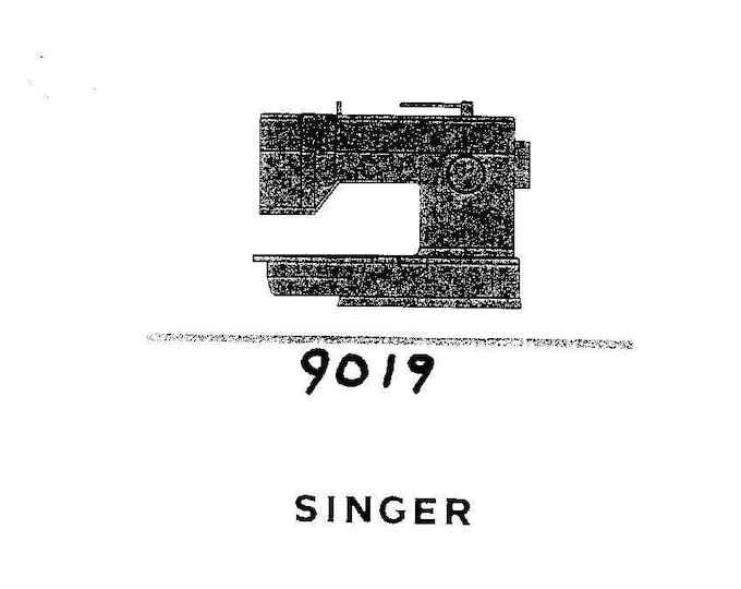 Singer 9019 Sewing Machine Instruction Manual - User Manual - Complete User Guide - English