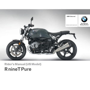BMW R Ninet Pure Usa Model 2016 Riders Manual - Owners Manual - English