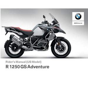 BMW R 1250 GS Adventure Usa Model 2019 Riders Manual - Owners Manual - English
