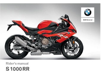 BMW S 1000 RR Usa 2019 Owners Manual - English