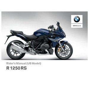 BMW R 1250 RS Usa Model 2019 Riders Manual - Owners Manual - English