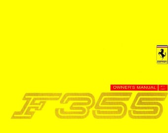Ferrari F355 Berlinetta - Gts - Spider - Owners Manual - Instructions - MULTI-LING