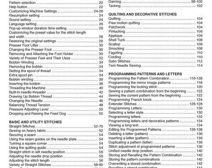 Janome MO200QC Sewing Machine Instruction Manual - User Manual - Complete User Guide