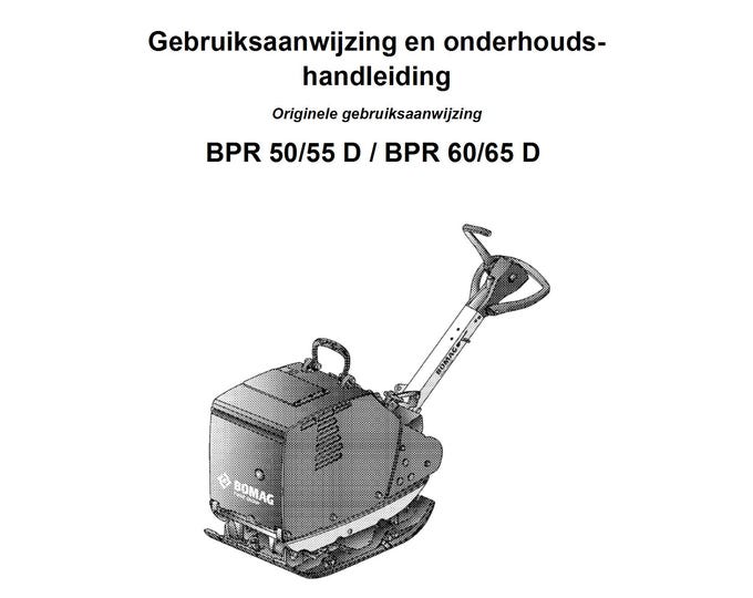 Bomag BPR 50/55 D  BPR 60/65 D Maintenance Manual 00808406 09.2013  - De (PDF Download)