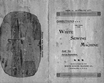 White Vibrating Shuttle Sewing Machine Service Manual: Wiring Diagram, Parts List