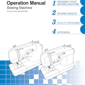 Brother CS6000I Sewing Machine Instruction Manual - User Manual - Complete User Guide